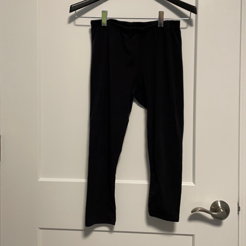 Black knee length stretch pants size xxl (16)